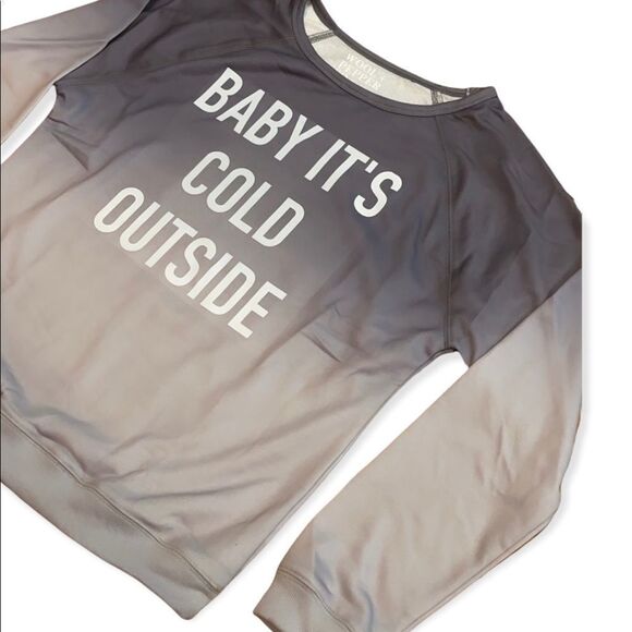 NWT Wool + Pepper Co. Baby Its Cold Outside Ombre Sweatshirt - Picture 4 of 4